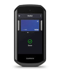 Edge 1050 Premium Cycling Computer Bundle with color touchscreen displaying payment app interface