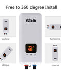 240V 5.5KW 4.5KW 3.5KW On-Demand Tankless Electric Water Heater with Three Power Levels, digital display, multiple installation angles