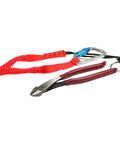 9 Inch High Leverage Diagonal Cutting Pliers With Split Ring Tether For Fall Protection Ironworker Grade Power Induction Hardened Knives