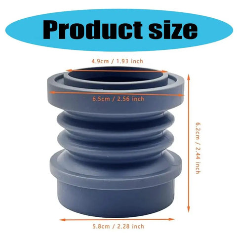 Heavy Duty Coffee Grinder Air Blow Bellow Compatible With Single Dose Hoppers Quick Press Cleanup Tool Save Serious Time On Espresso Machine Maintenance And Daily Grind Routine Prep, silicone bellow showing size in cm/inches.