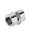 Bulletproof 316 Stainless Steel Hex Coupling Straight Pipe Fitting 1/8 Inch NPT Female, durable connector for plumbing applications.