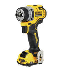 Rock Solid 12V Max Brushless Cordless Five In One Drill Driver Kit featuring compact design and built-in LED work light.