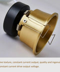 3 Inch Recessed Led Can Lights Solid Brass Eyeball Spotlight 30 Degree Rotatable Downlight Kit showcasing brass housing and mounting detail.