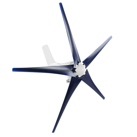 1600W Off Grid Wind Turbine Generator With 5 Blades And 24V System Low Noise Permanent Magnet Turbine For Residential Renewable Energy