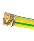 2 Pack 3/4 Inch Brass Garden Hose Connector Repair Kit With Clamps, Hose Mender End Fittings, Male And Female Quick Connects For Leak-Proof, Heavy-Duty Brass Construction, Easy To Install on hose