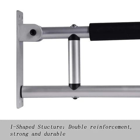 Fold Down Grab Bar 24 Inch Flip Up Handicap Support Wall Mounted Shower Safety Bar With Non Slip Grips, aluminum detail
