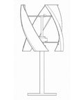 Detailed diagram of the Powerful 10000W Wind Turbine Generator With Quiet Operation And Low Wind Start, durable white unit with maglev coreless design.