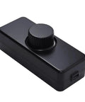 Black Inline LED Dimmer Switch 1 Gang for Table Lamps, Trailing Edge Rotary Dimmer, Cord Dimmer with Easy Install