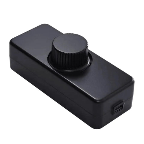 Black Inline LED Dimmer Switch 1 Gang for Table Lamps, Trailing Edge Rotary Dimmer, Cord Dimmer with Easy Install