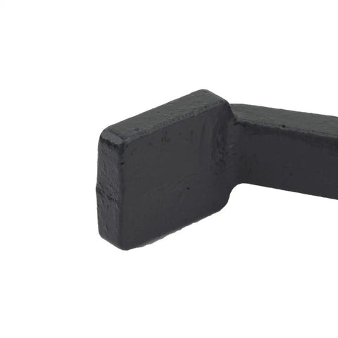 8 Inch Hold Fast Clamps For Bench Dog Holes Fit MFT Work Table Woodworking With Mallet Two Pack Ideal Hold Down System For Small Boards To Thick Blocks Adjustable Durable Construction Great For DIY Projects close-up black metal head