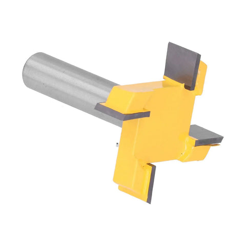 Sick New Anti Rebound Surfacing Router Bit With Smooth PTFE Coating For Flattening Wood Slabs And Acrylics On CNC Machines Safe 4 Flute Milling Cutter For Pro Woodworking Tasks In The Shop, detailed view.