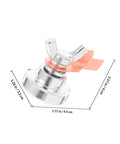 Heavy Duty Magnetic Welding Ground Clamp With Strong Magnet, silver finish, dimensions 1.77in x 1.26in, designed for reliable welding grip.
