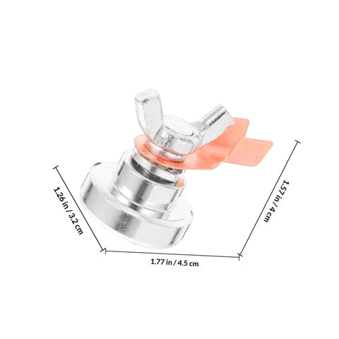 Heavy Duty Magnetic Welding Ground Clamp With Strong Magnet, silver finish, dimensions 1.77in x 1.26in, designed for reliable welding grip.