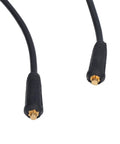 Heavy Duty Yosoo Ground Welding Earth Clamp With 1.5 Meter Cable handles up to 300 amps with insulated connectors close-up.