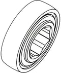 Heavy Duty Ag Bearing Swapped For 207kppb3 And Hps103gp2a With 1-1/4 Inch Hex Bore and 25mm Width for tractor applications.