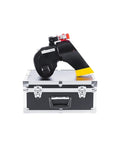 No Hassle Hydraulic Electric Torque Wrench One Point Five Inch Square Drive Automatic Ratcheting Lightweight Alloy Tool Built Like A Tank For Pro Mechanics Who Want Quick Results on a sturdy case.