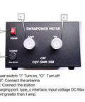 High Precision Digital Standing Wave Meter for Ham Radio Buffs with 5W to 200W Power Meter and SWR Readout front panel