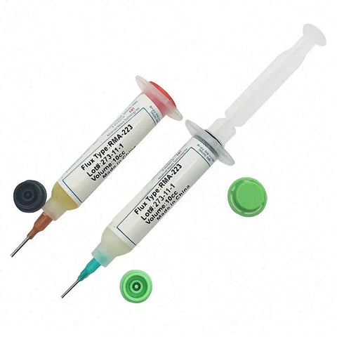 Two Piece Flux Solder Paste Set RMA-223 10cc Soldering Repair Tool For Chips Computers Phones LEDs BGA SMD PGA PCB