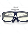 OD 6+ CO2 Laser Safety Glasses 9000nm-11000nm For 10600nm Laser, 95 Percent Visible Light, EN207 Approved with size details