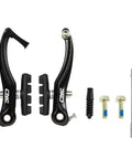 Dope Front And Rear V Brake Set For Mountain Bikes With Cantilever Design Black 55 Millimeter Long Pads All Aluminum Forged Construction