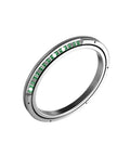 Heavy Duty Cross Roller Ring Bearing Ka20013UUC0P5 with green rollers, designed for high load multi directional rotation.