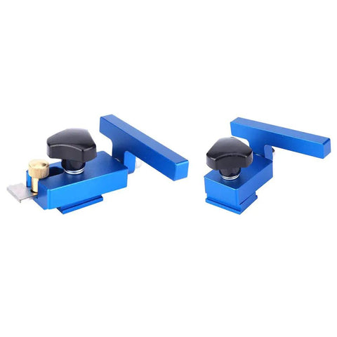 Fence Flip Limit Aluminum T Track Stop With Locking Mechanism For Woodworking And Carpentry, Precise Repeatable Length Setting Jig