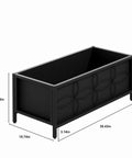 Sturdy Raised Garden Bed With Inner Fabric Liners For Vegetables And Flowers, Heavy Duty Planter Box For Backyard Patio Or Balcony
