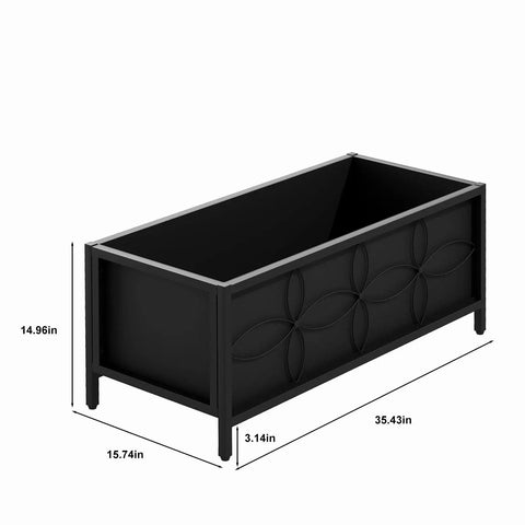 Sturdy Raised Garden Bed With Inner Fabric Liners For Vegetables And Flowers, Heavy Duty Planter Box For Backyard Patio Or Balcony