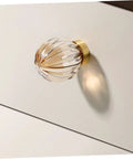Brass Crystal Cabinet Knob And Drawer Pull Gold Tone Metal Dresser Handle For Wardrobe And Furniture Doors Single Hole Kitchen Cabinet