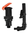 Heavy Duty Hose Water Intake Connector That Slams Shut To Stop Leaks Fast For Your Irrigation System, Lawn Sprinklers, And Greenhouse Gardens In Style, black ABS G3/4 valve