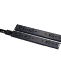 Pro Grade Three Way Cabinet Drawer Slides Featuring Concealed Bottom Mount Rails For Smooth As Butter Operation And Rock Solid Durability In Every Home Upgrade, 14 inch black steel tracks.