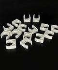 15 white plastic 20mm motor mounting brackets for RC cars and DIY projects