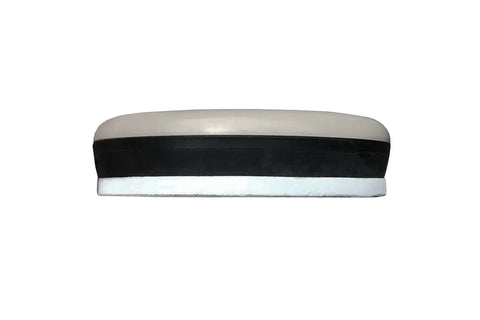 Four Pack Nail On 1 Inch Swivel Furniture Glides With Low Friction Base, side view showing layers for carpet protection