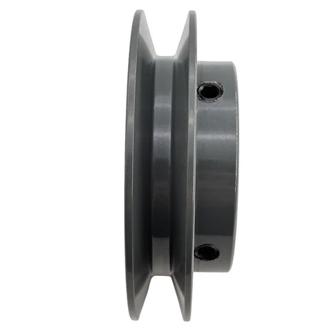 One Eighth Inch Bore V Belt Pulley With 3.45 Inch Outer Diameter One Groove Cast Iron Motor Sheave For A 3L 4L Belts Built Tough Replacement Drive Component