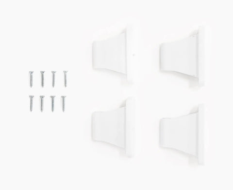 Wall mount hardware for Super Wide Configurable Baby Gate For Doorways And Open Spaces Three Panel Wall Mounted Safety Gate With Door