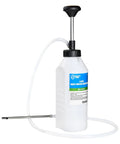 SMOTIVEPRO 1 Litre multi-purpose hand pump, white bottle with blue label, clear tubing and metal piston