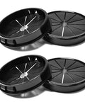 4 Pack Desk Cable Grommets 63mm Petal Buckle Nylon Snap Bushing For Cables And Wires Management And Cabinet Protection Black Nylon