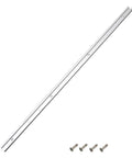 Aluminum T Slot Miter Jig Tool For Woodworking, Router Trimming, And Saw Guide with screws, shown long aluminum rail and fittings
