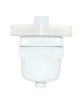 Chlorine Free Shower Filter System With Aromatherapy Ring, premium white finish, side view, easy install for relaxed vibes