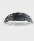Four Piece Backup Camera Rain Shields For Tesla Cybertruck solid weatherproof lens cover with water droplets.