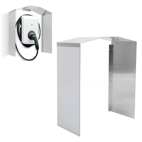 Hella Tough Wall Mount Charging Station Cover Aluminum Alloy Weatherproof Shield for Your Electric Vehicle Charger with mount.
