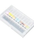 Clear plastic holder for 110 Pcs 0.1 To 1.0 Mm Tungsten Carbide Drill Bit Set Ultra Sharp Tips For PCB Circuits And Metalworking.