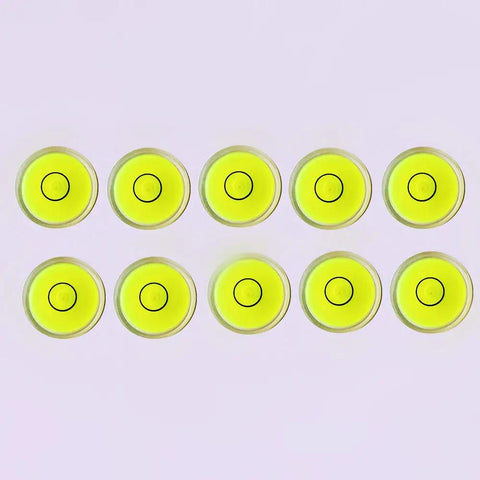 Nailed It Precision Mini Circular Bubble Spirit Level 10 Pack 12X6mm Dual Axis Degree Inclinometer Gauge For Camera Tripods Turntables And Garage Builds Dead Straight Levels
