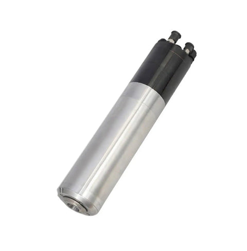 Super Durable Water Cooled Motor Spindle For Cnc Machines With Iso20 Link Two Point Two Kw Power shown in metal design, cylindrical shape.