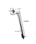 Road Bike Stem Gooseneck For 25.4 And 22.2 Mm Handlebars Aluminum Head Iron Body 220 Mm Length