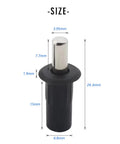 No Fuss Slam Free Cabinet Door Repair Pins And Soft Close Damper 20 Piece heavy duty plastic stopper showing size dimensions.
