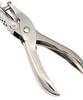 Handheld Metal Circle Hole Punch 6mm for Scrapbooking Loose Leaf Paper No Fuss Easy to Use Punching Tool, shiny metal finish