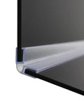 Heavy Duty Clear PVC Hinge Fits 1/8 Inch Acrylic, transparent design, flexible connection, ideal for displays or covers.