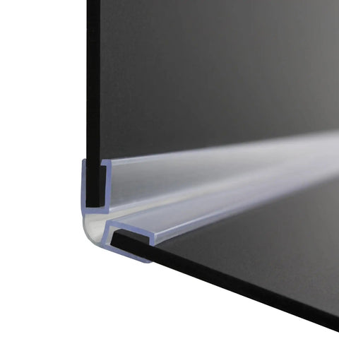 Heavy Duty Clear PVC Hinge Fits 1/8 Inch Acrylic, transparent design, flexible connection, ideal for displays or covers.