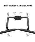 Game Changing Workspace Upgrade With Reliable Gas Spring Dual Monitor Rack For 17 To 32 Inch Displays aluminum full motion dual arm setup.